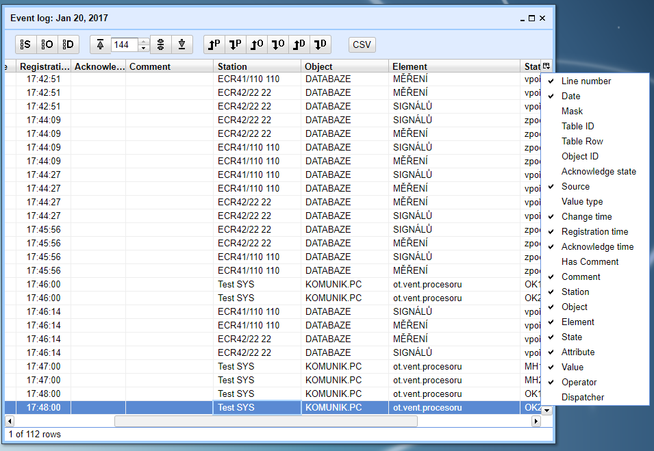 Event Log - other way to select columns