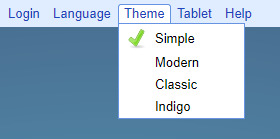 Theme selection